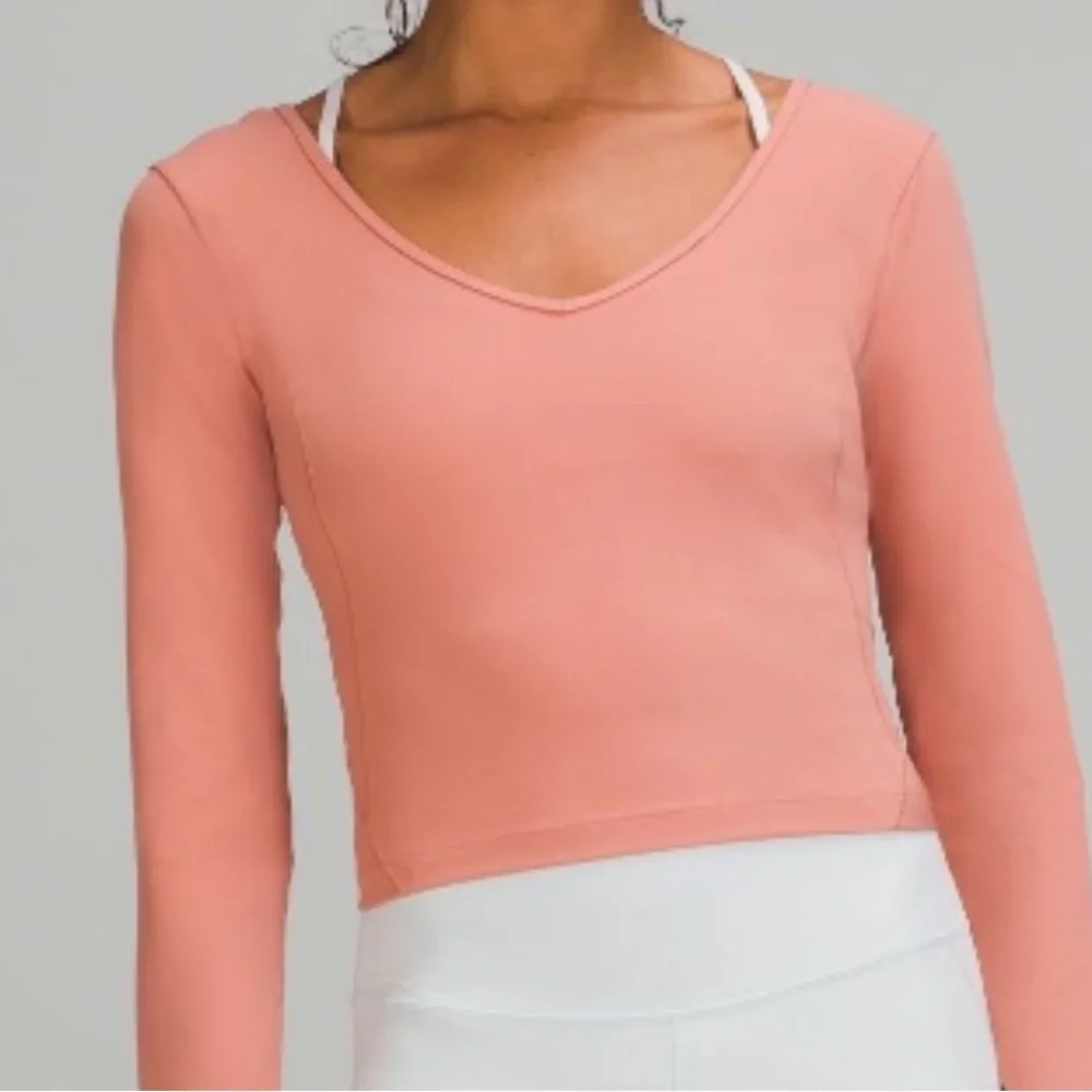 Lululemon Align Long Sleeve Top in Pink Savannah